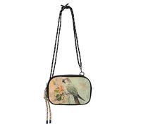 KLL Boho Vintage Parrot Sling Purse Crossbody per gli uomini impermeabile con cinghia regolabile borsa del telefono cellulare Take a walk
