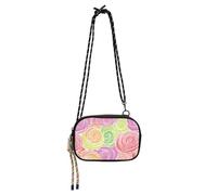 KLL Borsa a tracolla antifurto da uomo, con scomparti per carte di credito, piccola borsa a tracolla per fare una passeggiata