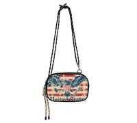 KLL Borsa a tracolla da donna con bandiera americana, pratica con tracolla regolabile sopra la borsa a tracolla Take a walk