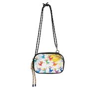 KLL Borsa a tracolla da donna con fatine colorate in autunno e danza, comoda con scomparti per carte di credito, borsa per cellulare e data