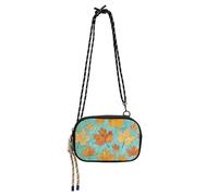 KLL Borsa a tracolla da donna con foglie d'acero verde pittura artistica da donna alla moda con scomparti per carte di credito borsa per telefono cellulare Avere un pasto