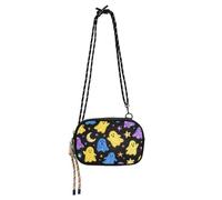 KLL Borsa a tracolla da donna con paillettes colorate con fantasmi natalizi alla moda con tracolla regolabile Mini borsa a tracolla Take a walk
