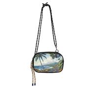 KLL Borsa a tracolla da donna, pratica con tracolla regolabile, motivo: cartello stradale delle Hawaii, per fare shopping