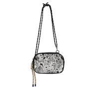 KLL Borsa a tracolla da uomo, impermeabile, con scomparti per carte di credito, borsa nera per portare a spasso il cane