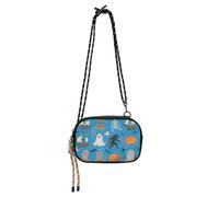KLL Borsa a tracolla laterale con elementi di Halloween per donne bellezza con cinturino regolabile in nylon piccola borsa a tracolla per telefono Take a walk