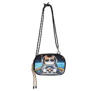 KLL Borsa a tracolla nera da donna con astronauti animali Comfort con scomparti per carte di credito Borse a tracolla da donna Data