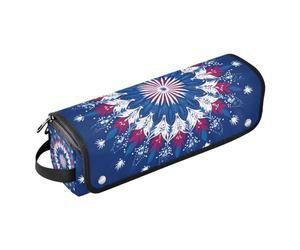 KLL Borsa da viaggio per utensili per capelli con tappetino resistente al calore, grande capacità, organizer per piastre piatte, piastre, ferri arricciacapelli, fuochi d'artificio per il giorno