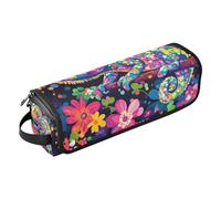 KLL Borsa da viaggio per utensili per capelli da donna e tappetino resistente al calore, grande capacità, organizer per piastre da stiro, piastre, ferri arricciacapelli, camaleonte di bellezza