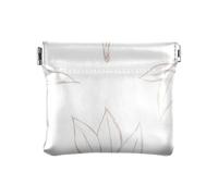 KLL Borsa in pelle PU per cambiare, organizer per chiavi e carte fantasia, per donna e ragazza, ombreggiatura foglie di piante, Foglie di piante ombreggianti, 1 size, Stampa