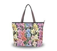 KLL borse da donna in tessuto di seta con cerniera borse estive per pulcini per donne 2025 per ballo di fine anno, fidanzamento, cocktail, feste, matrimoni, fiori colorati dimensioni 39,9 x 29 cm