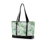 KLL Calla Lily Flower Colori Pastello Verde menta borsa per laptop di classe per il lavoro con cerniera lavoro tote bag Grande borsa per palestra con bolso para laptop