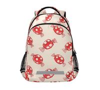 KLL Candy Cartoon Red bambini zaini per ragazze elementari con fascia toracica borse libro per 1 ° grado scuola ragazzi ragazze mochilas para ni?as de 10 a?os