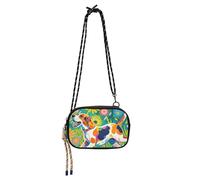 KLL Carino Beagle Flower Womens Borse Crossbody per uomo Comfort con slot per carte di credito borse laterali Walk the dog