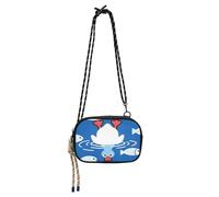 KLL Carino Cartone Animato Bianco Anatra Laterale Borsa Crossbody per le Donne Comfort con Slot per Carte di Credito