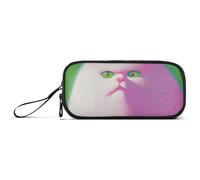 KLL Carino Fat Cat Dopamina Colore Nylon Matita Bag Grande Capacità Astuccio per Ragazze Scuola Cancelleria per Preppy School Man