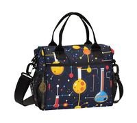 KLL Cartoon Experimental Black Eco-Friendly Lunch Boxes con tracolla Lunch Tote per le donne per la scuola materna bolso termico para pranzo