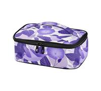 KLL Cartoon Viola Morning Glory Fiori Uccelli Progettato Ragazze Lunch Bag A prova di perdite Scatola Pranzo Adulto con Maniglia Bolsa de almuerzo para ni?os