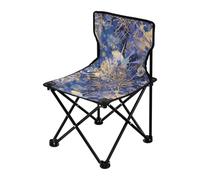 KLL Chic Astratto Fuochi D'artificio Pittura Scoppio Blu Oro Pieghevole Sedia da Campeggio Ultralight Ultralight Sedia da Campeggio Borsa per il Trasporto Inclusa Sedie da Prato per