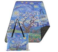KLL Cielo stellato Pera Fiori Impermeabile Campeggio Mat Sand Resistente Erba Pieghevole Mat per Adulti Picnic Articoli tapete para picnic parque