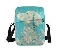 KLL Collage Art Style Golden Retriever Dog Chidlikes messenger bag per le donne crossbody in pelle vegana piccole borse a tracolla per le donne shopping borse a tracolla da donna