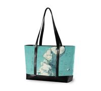 KLL Collage Art Style White Retriever Dog Borse da lavoro portatili per le donne con cerniera grande tote bag Grande Borsa per la scuola con bolsa para laptop mujer