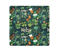 KLL Collection Happy St. Patrick's Day Clover Lucky Green autoadesivo Make Up Bag Panno Toiletry Organizer Travel Wrap Camera Lens Cloth Wrapper per articoli da toeletta, Collezione felice San
