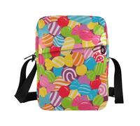KLL Colorful Cartoon Candy Food messenger bags Vegan Leather Crossbody Borse Per Le Donne Casual Signore Borse A Tracolla