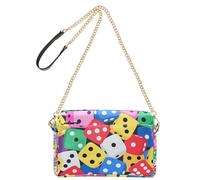 KLL Colorful Cartoon Dadi Moda Piccola Borsa a Tracolla Donna in Pelle Vegana Borse da Donna Impermeabile Borsa a Tracolla
