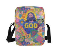 KLL Colorful Cartoon Dio Fashion messenger borse per le donne Vegan Leather mens crossbody bag piccola casual donna borsa tracolla