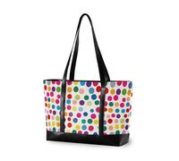 KLL Colorful Polka Dot elegante custodia per laptop per le donne con cerniera 14 pollici tote bag Grande borsa per la mamma con maletín para laptop mujer