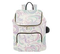 KLL Colori pastello elegante vortici zaino per le donne antifurto moda zaino borse a tracolla per palestra lavoro viaggio