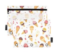 KLL Cono Carnevale Raccoglitore Sacchetti Trucco Sacchetto per Raccoglitore Cartella con Fori Raccoglitore per Scuola Casa Viaggio Carte Storage Container
