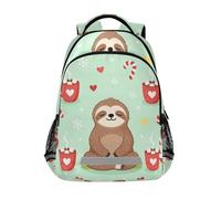 KLL Cozy Sloth Hot Cocoa Pattern bambini zaino da tennis ragazzi con grandi borse per libri per bambini mochilas escolares para ni?as de 10 a?os