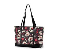 KLL Cranio Cuore San Valentino semplici borse per computer per le donne con cerniera valigetta Grande borsa per il lavoro con tablet bolsos segreto para mujeres