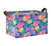 KLL Crisantemo da spiaggia con acetosa arcobaleno mensola tote cestino con manici organizer per vestiti organizer e 2 confezioni cajas de almacenamiento para armadio