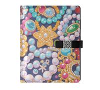 KLL cuoio foderato a righe notebook diario notebook notebook per viaggiare delicato Cartoon Magnifico gioielli 6.7 × 9.5.1 cm