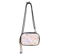 KLL Cute Stars Blush Colore Nero Crossbody Bag Uomo Comfort con slot per carte di credito Borse a tracolla Avere un pasto