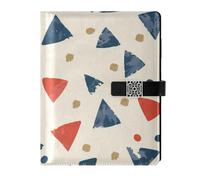 KLL diario foderato in pelle notebook college a righe spirale per lavorare delicato Minimalista Cartoon Triangolo 6.7 × 9.5.1 cm