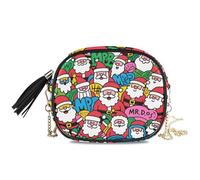 KLL Doodle Santa Piccola borsa a tracolla per le donne Comfort con tracolla regolabile Piccola borsa a tracolla Walk the dog
