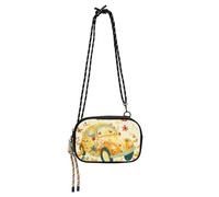 KLL Doodle-style Cartoon Cute Car Flower Colorful Side Bag Crossbody per le donne impermeabile con slot per carte di credito borsa del telefono cellulare andare shopping