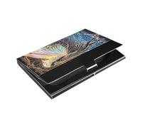 KLL Dreamy Colors Tarocchi Fata Sottile Porta Biglietti Da Visita Esterna con Cuoio e In Acciaio Inox Cassa Del Titolare Della Carta per Meeting di Lavoro Uso estuche para tarjetas