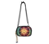 KLL Dreamy Colors Tarocchi Pentacoli Star Cross Body Bag per le donne Pratica con tracolla regolabile Borse a tracolla Walk the Dog