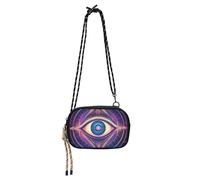 KLL Dreamy Colors Tarot Eye Mini Crossbody Borse Donna Trendy con Slot per Carte di Credito Sopra La Borsa A Spalla Vai a Shopping