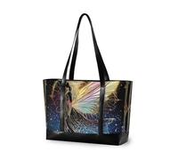 KLL Dreamy Colors Tarot Fairy professionale tela laptop tote bag con cerniera lavoro borse grande borsa per il lavoro con pranzo bolsos para mujeres