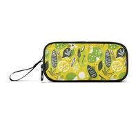 KLL Estate Carino Doodle Disegni Fantasy Lime Nylon Grande Matita Sacchetto per Ragazzi Grande Capacità Cerniera Astuccio Scuola Cancelleria per Ufficio Infermiera