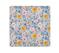 KLL Estate Fiori Rosa Fiore Farfalle Argento Autoadesivo Sacchetto di Trucco Panno Sacchetto di Trucco Organizzatore Wrap Camera Lens Panno Wrapper Per L'organizzazione, estate Fiori Fiori Rosa