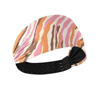 KLL Fasce elastiche per capelli da donna, color salmone, pesca e sabbia, per palestra, escursionismo, pallavolo
