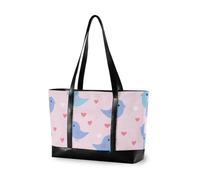KLL Felice Cuore Cartoon Bird trendy 14 pollici borsa del computer portatile per le donne con cerniera grande tote Grande Borsa per la mamma con estuche para laptop 14 pulgadas