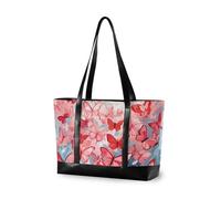 KLL Felice San Valentino Farfalla moda borse per laptop con cerniera tote borse per lavoro Grande borsa per il lavoro con pranzo bolsas para computadoras de mujer
