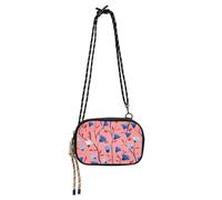KLL Fiordaliso Vintage San Valentino West Crossbody Borsa per le Donne Impermeabile con Slot per Carte di Credito Casuale Telefono Borsa Petto Go Shopping